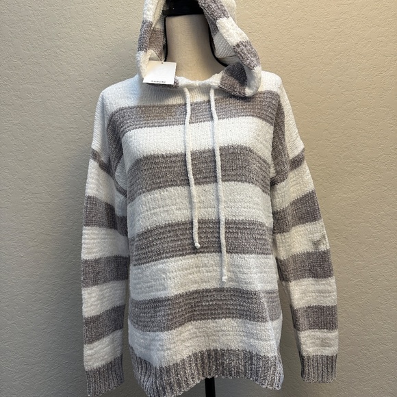 ANDRÉE By Unit Soft Stripe Hooded Pullover - Picture 3 of 7